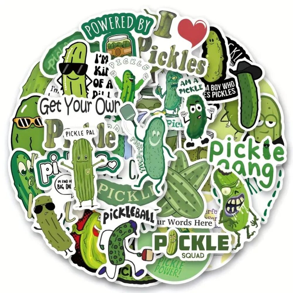 Pickle Stickers 30pc Love Pickles Dill Laptop Water Bottle Fun Rick Morty Deco
